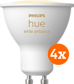 Philips Hue White Ambiance GU10 4-pack smart light with GU10 fitting