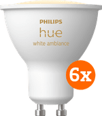 Philips Hue White Ambiance GU10 6-pack Smart lamp