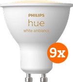 Philips Hue White Ambiance GU10 9-pack Smart home promotion