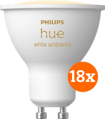 Philips Hue White Ambiance GU10 18-pack smart light with GU10 fitting