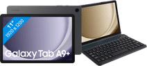 Samsung Galaxy Tab A9 Plus 11 inch 128GB Wifi Grijs + Just in Case Toetsenbord Hoes QWERTY Samsung Galaxy Tab A