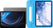 Samsung Galaxy Tab S9 FE 128GB Wifi Grijs + BlueBuilt Kids Cover Blauw Samsung Galaxy Tab S9 FE of Tab S9 FE Plus