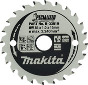 Makita Circular Saw Blade Laminate Specialized 85x15x1.0 24T Circular saw blades