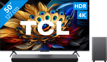 TCL QLED 50C61B (2024) + soundbar TV with HDR