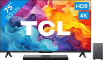 TCL 4K LED 75P61B (2024) + soundbar LED smart televisie