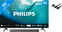 Coolblue Philips 55PUS7009 + Soundbar + Hdmi kabel aanbieding