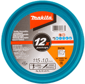 Makita Cutting Disc Stainless Steel 115mm 12 units Grinding disc