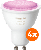Coolblue Philips Hue White and Color GU10 4-Pack aanbieding