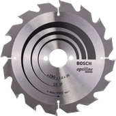 Bosch Circular Saw Blade Optiline Wood 190x30x2mm, 16T Bosch professional tools