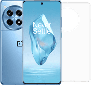 OnePlus 12R 256GB Blauw 5G + Just in Case Soft Design Back Cover Transparant Smartphone bundel