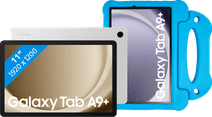 Samsung Galaxy Tab A9 Plus 11 inches 128GB WiFi Silver + BlueBuilt Kids Cover Blue Tablets for basic use