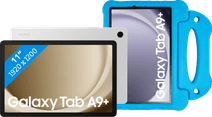 Samsung Galaxy Tab A9 Plus 11 inch 64GB Wifi Zilver + BlueBuilt Kids Cover Blauw Samsung Galaxy Tab A