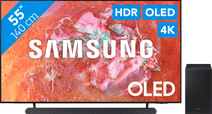 Samsung OLED 4K 55S85D (2024) + Soundbar Samsung tv met een One Remote afstandsbediening