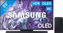 Samsung OLED 4K 55S95D (2024) + Soundbar Samsung tv uit 2024