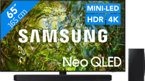 Samsung Neo QLED 4K 65QN90D (2024) + Soundbar Samsung tv uit 2024