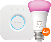 Philips Hue White and Color Starter Pack met 4 lampen + Bridge Philips Hue startpakket