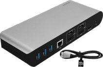 BlueBuilt DisplayLink Docking Station Pro met USB-C Dock voor een Windows laptop en 2 monitoren