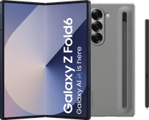 Samsung Galaxy Z Fold 6 256GB Blauw 5G + Samsung Back Cover met S Pen Grijs Samsung telefoon uit 2024