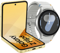 Samsung Galaxy Z Flip 6 256GB Geel 5G + Samsung Galaxy Watch 7 Zilver 44mm Vouwbare telefoon