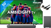 Philips 50PUS8309 - Ambilight (2024) + Soundbar + Hdmi kabel 50 inch tv