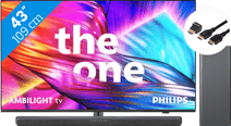 Philips The One 43PUS8909 - Ambilight (2024) + Soundbar + HDMI cable Philips Ambilight The One promotion