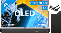 Coolblue Philips 42OLED809 - Ambilight (2024) + Soundbar + Hdmi kabel aanbieding