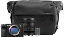 Sony A7C II Zwart Travel Kit Camera met microfoonaansluiting