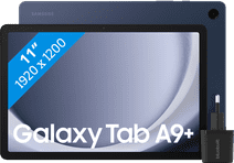 Samsung Galaxy Tab A9 Plus 11 inch 128GB Wifi Blauw + BlueBuilt Oplader Tablet voor het hele gezin