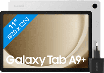Coolblue Samsung Galaxy Tab A9 Plus 11 inch 64GB Wifi Zilver + BlueBuilt Oplader aanbieding