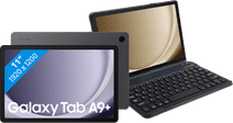 Samsung Galaxy Tab A9 Plus 11 inch 64GB Wifi en 5G Grijs + Just in Case Toetsenbord Hoes Samsung tablet voor basis gebruik