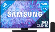 Coolblue Samsung QLED 98Q80C (2023) + Soundbar aanbieding