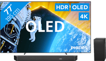 Philips Ambilight TV 77OLED809 + Soundbar + HDMI Cable 4K HDR TV