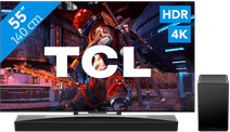 TCL QLED 55C743 (2023) + soundbar Tv voor standaard zenders kijken