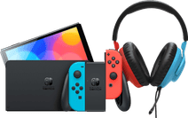 Nintendo Switch OLED Blue/Red + JBL Quantum 100N Nintendo Switch