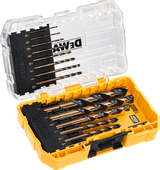 DeWalt 14-piece Black & Cold Metal Drill Bits Set Tough Case Quick release drill