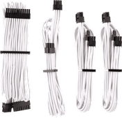 CORSAIR Premium Sleeved PSU Cables Starter Kit - White PSU cable