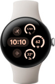 Google Pixel Watch 3 Zilver/Crème 41mm ECG smartwatch