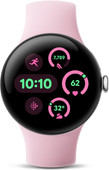 Google Pixel Watch 3 Zilver/Roze 41mm Horloge voor Android smartphones