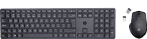 HP 450 Wireless Keyboard QWERTY + HP 280 Silent Wireless Mouse Keyboard with numeric keypad