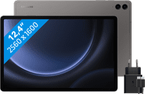 Samsung Galaxy Tab S9 FE Plus 256GB Wifi en 5G Grijs + Samsung Oplader Tablet met 4G connectiviteit