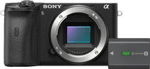 Sony Alpha A6600 + Accu Camera met microfoonaansluiting