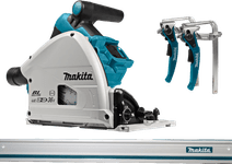 Coolblue Makita DSP600ZJ (zonder accu) + Makita Geleiderail 1500 mm aanbieding