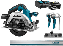 Makita DHS660ZJ + 3,0 Ah accu en lader + geleiderail Cirkelzaag