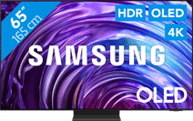 Samsung OLED 4K 65S95D (2024) Television in our store in Amsterdam Zuidas