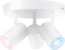 WiZ 3 spots Imageo Round- Colored and White Light - GU10 - White WiZ smart lights