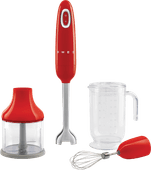 SMEG HBF03RDEU Rood Staafmixer set