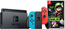 Nintendo Switch Rood/Blauw + Luigi's Mansion 2 HD Nintendo Switch consoles (2019 upgrade)