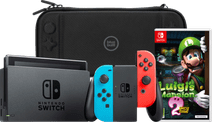 Nintendo Switch Rood/Blauw + Luigi's Mansion 2 HD + Hoes Nintendo Switch consoles (2019 upgrade)