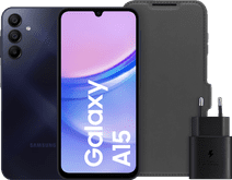 Samsung Galaxy A15 128GB Zwart 5G + Accessoirepakket Smartphone bundel