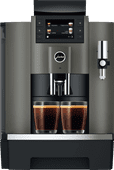 JURA W8 Dark Inox (EA) fully automatic coffee machine with milk tube